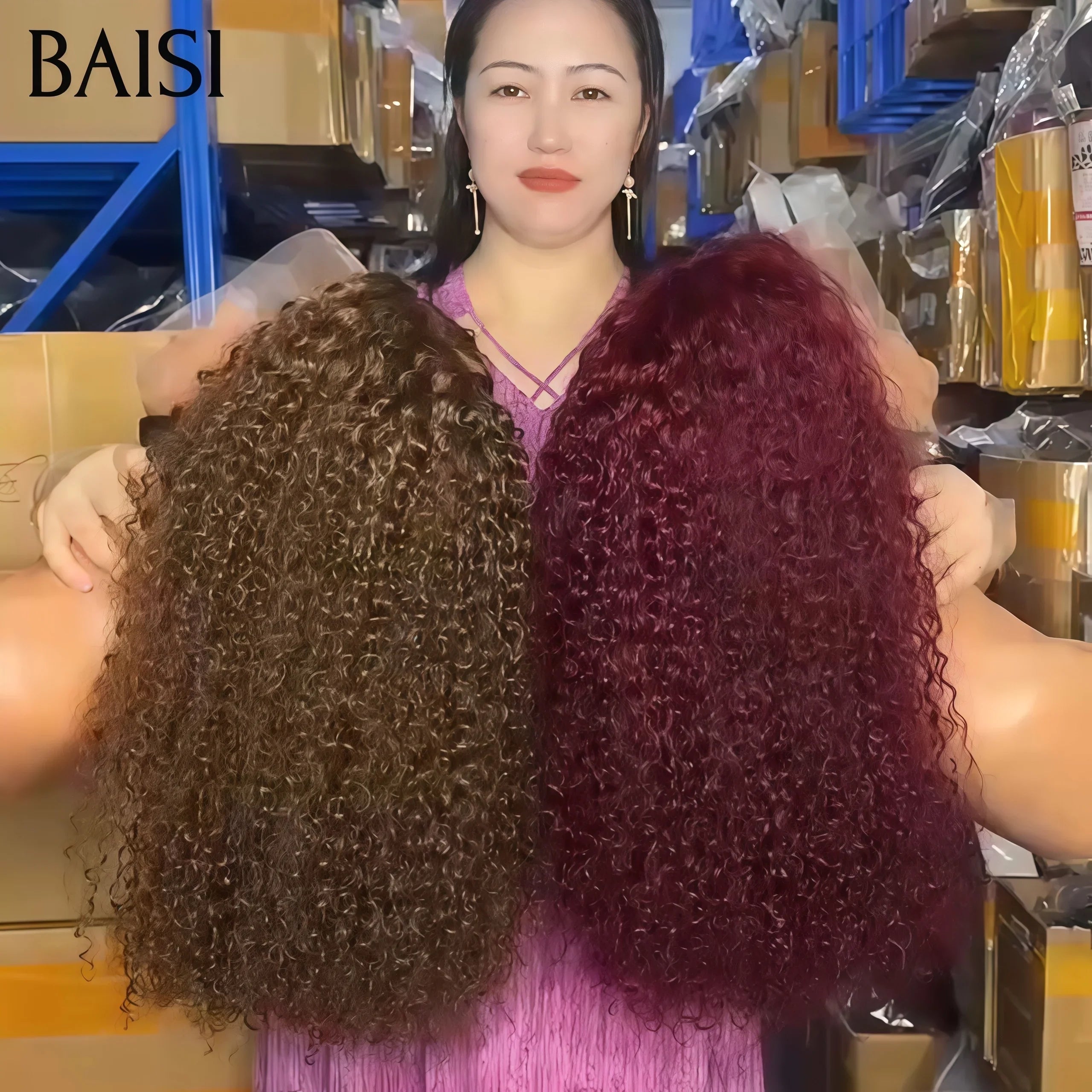 BAISI PROMO 13x4 lace frontal deep wave 24 pouce 139€ en France Reçu 48H ou 2 perruques 300€ 13X4 lace 20 Pouces 2 couleurs ou 2 Achetées + 2 Gratuites = 430€ Moitié Prix en 100% vrais cheveux humains MP50