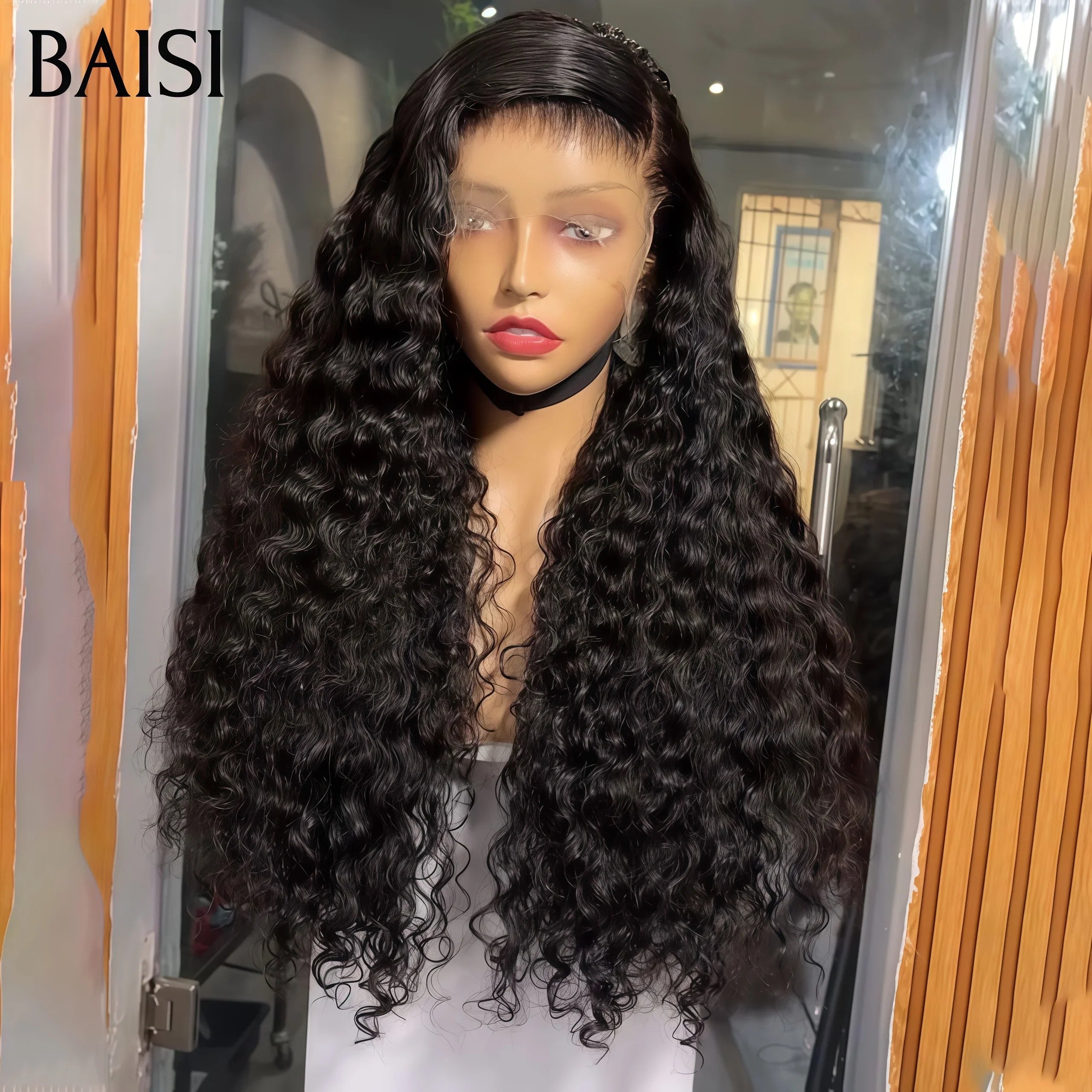 BAISI Acquista almeno 2 parrucche al prezzo di fabbrica fornitore 13x4 Lace Frontal Parrucca deep Wave in 100% Capelli Umani (Nessun Codice Necessario)