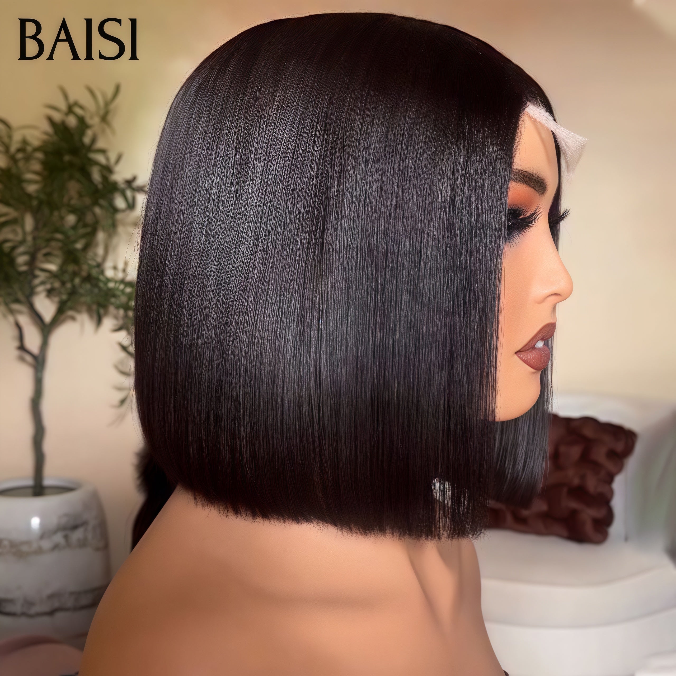 BAISI 2x6 chiusura in pizzo Lisse sdd bone straight 8 Pouces 69€ o 3 Parrucche in FRANCIA 250€ PREZZO promozione 100% capelli umani veri, Codice: FR20