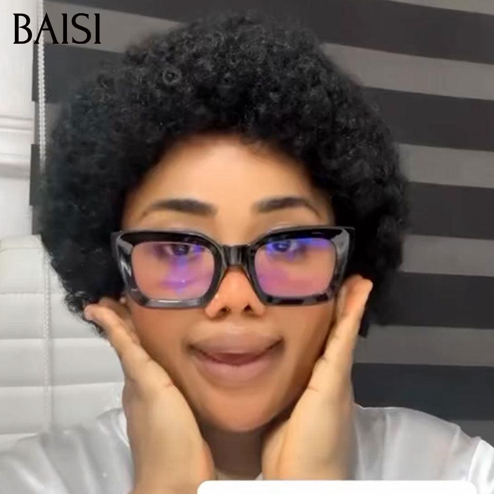 BAISI Achetez 2 perruques minimum au prix d'usine fournisseur en France TVA 0€ 48H arrivé Coupe Pixie Lisse En NOIR et Marron #1BT4 ou pixie curly 46€ 100% Vrais Cheveux Humains (Pas Besoins De Code)