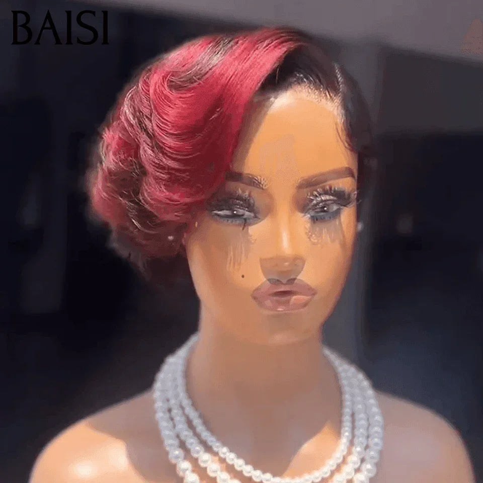 BAISI Pixie En Couleur 1B99J# 39€ en 100% Cheveux Humains