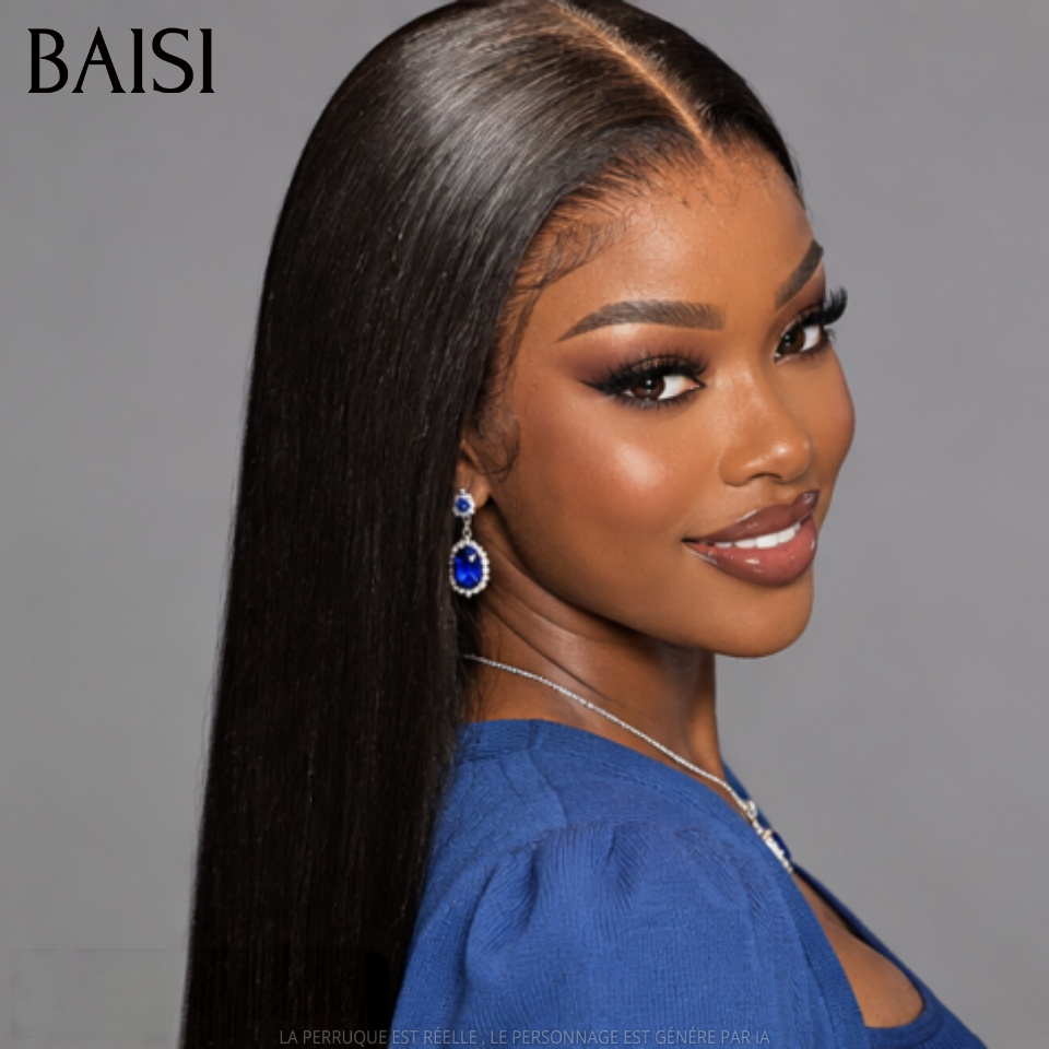 BAISI 4*4 HD Closure Perruque En 100% Cheveux Humains
