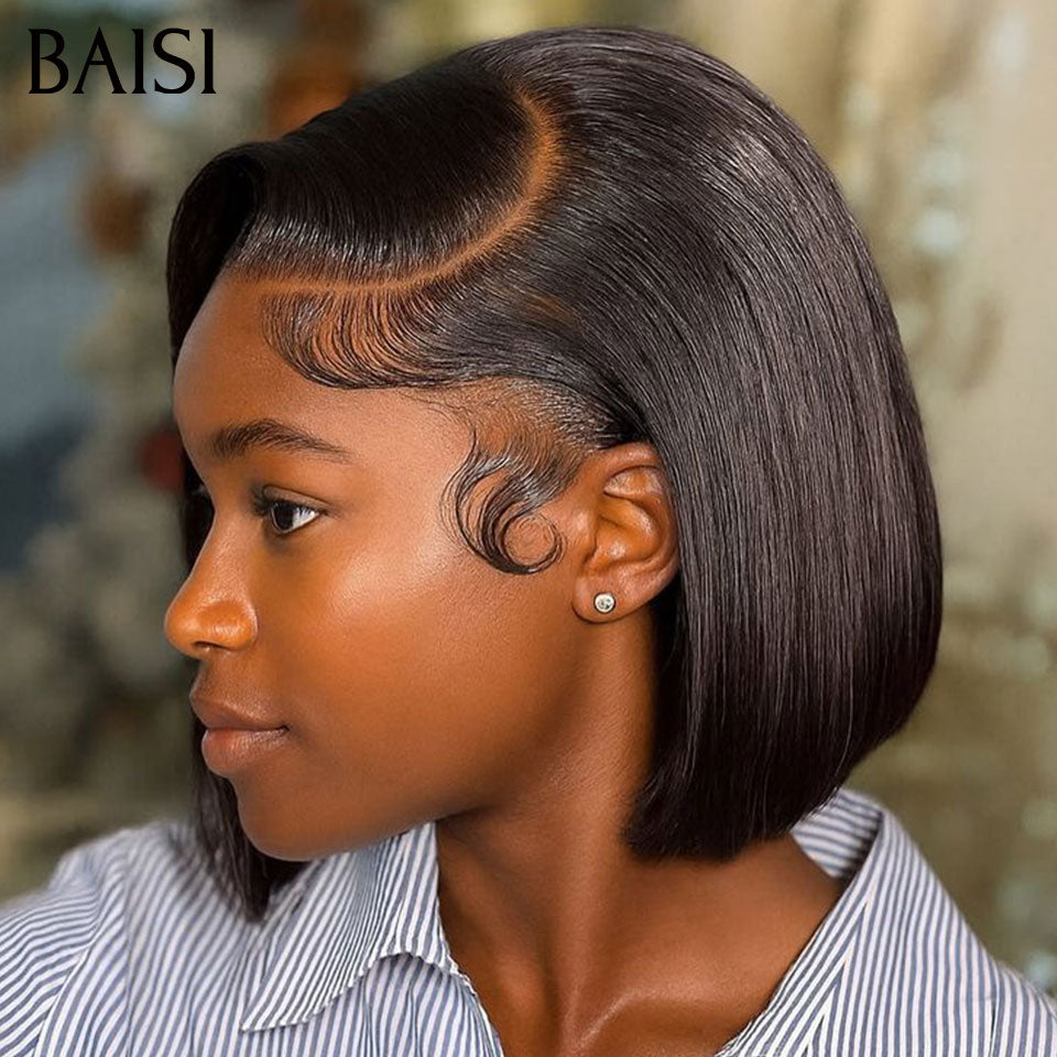 BAISI 9 perucas por grosso 599€ ( qualidade+quantidade ) ou 4 perucas de qualidade 229€ em França ou peruca lisa de luxo Bob 2x6 Lace 10 polegadas 109€ metade do preço 100% cabelo vietnamita Cores personalizadas em 100% cabelo humano verdadeiro MP50