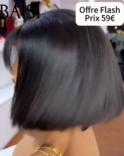 BAISI Offre Flash Bob lisse Avec Frange Perruques de Luxe 100% Vietnam Hair SDD BONE STRAIGHT 300% densité A1 Fabriquées par les cheveux double drawn 15A sans Lace sans colle FR38