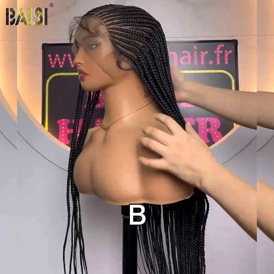 BAISI Cinq perruques différentes Box Braide Natte En Cheveux Synthetiques BS120
