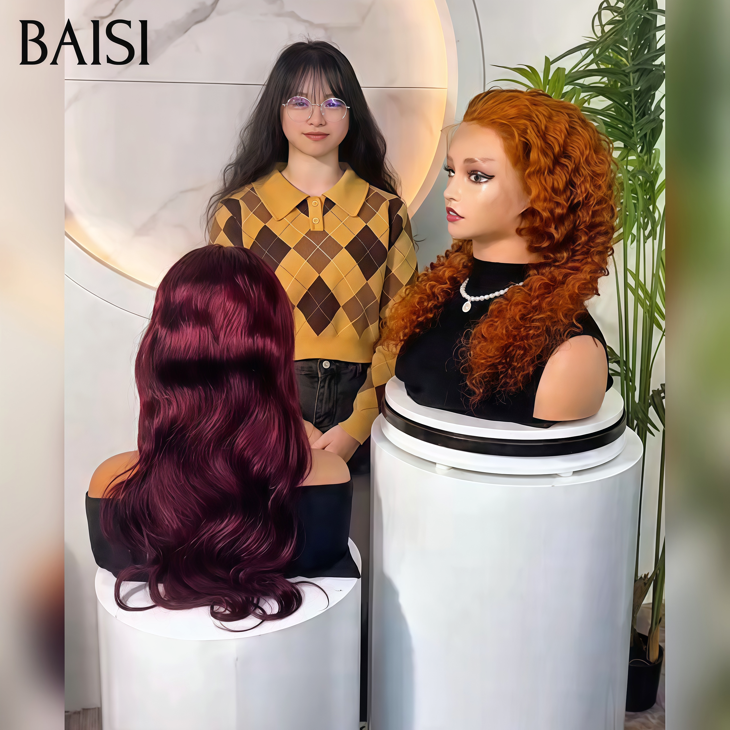 BAISI PROMO Offre spéciale 2 perruques 220€ 100% bonne qualité 13x4 lace frontal deep wave Mixte orange 22 Pouces et Bordeaux Body wave 20 Pouces en 100% vrais cheveux humains