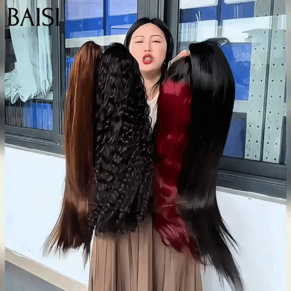 BAISI Promo 4 Perruques 260€ BOB PRIX GROSSITE 14 Pouces 13x4 lace frontal Lisse noir et curly NOIR et Lisse Mixte Miel et Body wave Bordeaux en 100% Cheveux Humains