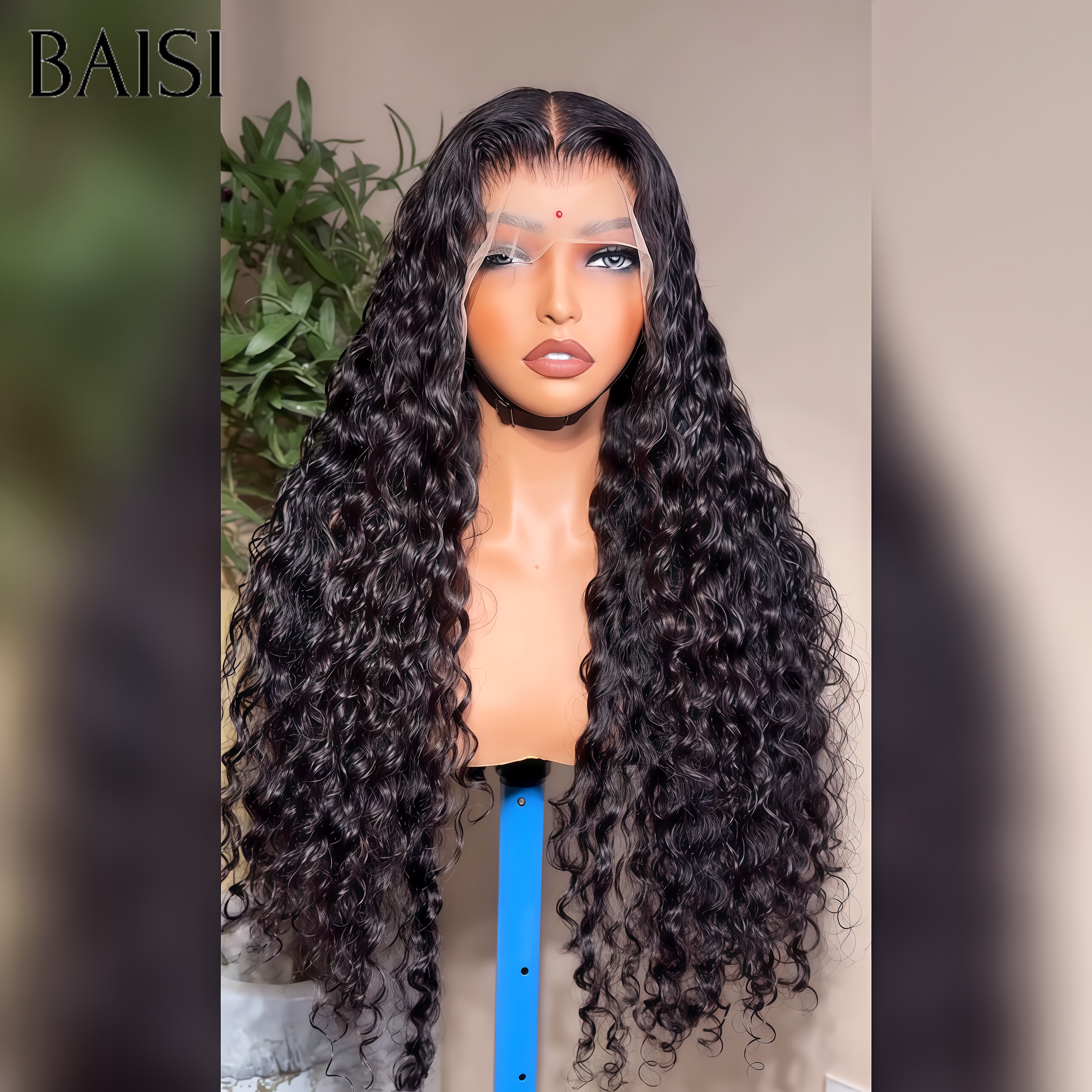 BAISI 13X4 frontale parrucca troppo lunga Deep wave 20 pollici 98€ in 100% capelli umani