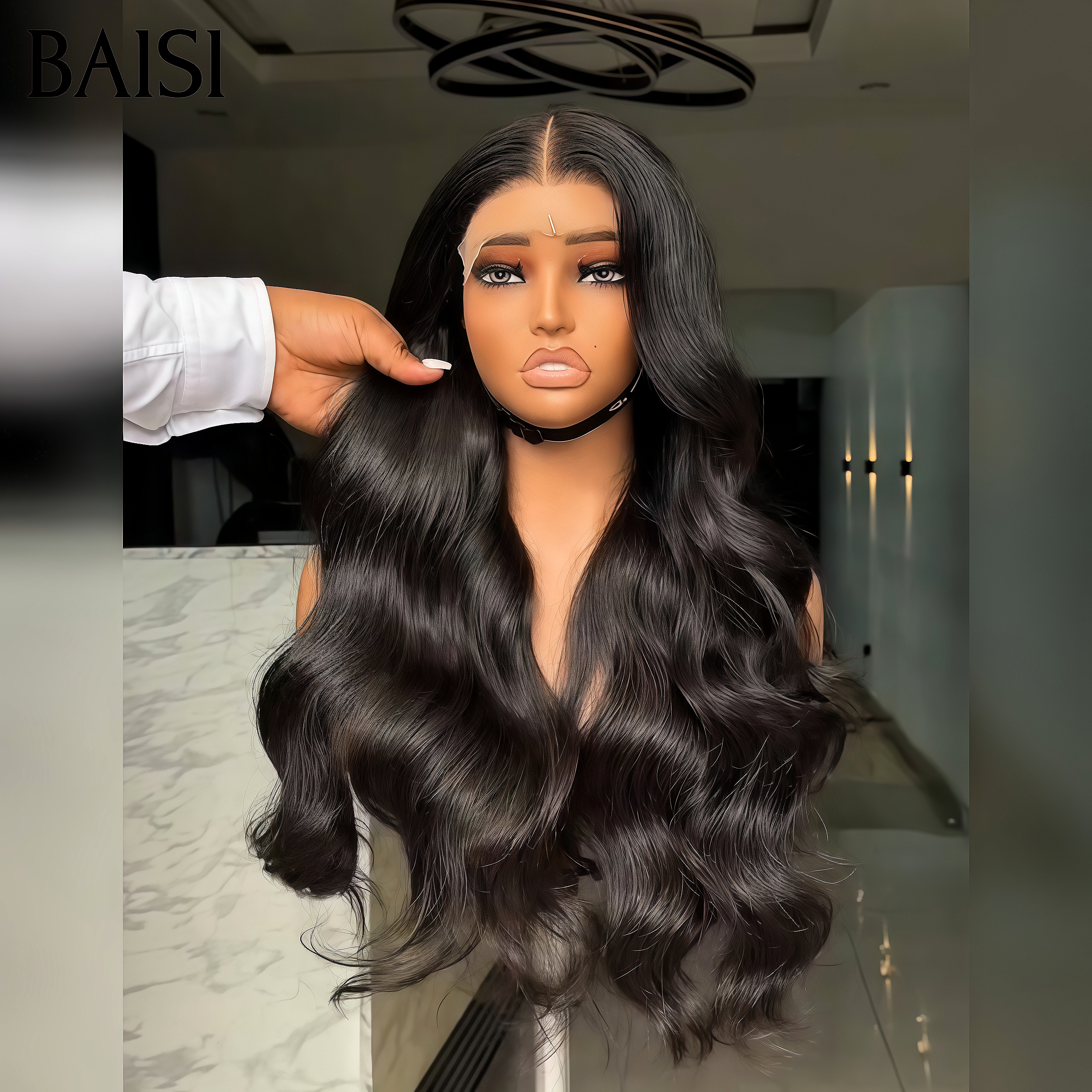 BAISI 4X4 chiusura parrucca troppo lunga body wave 26 pollici 159€ in 100% capelli umani