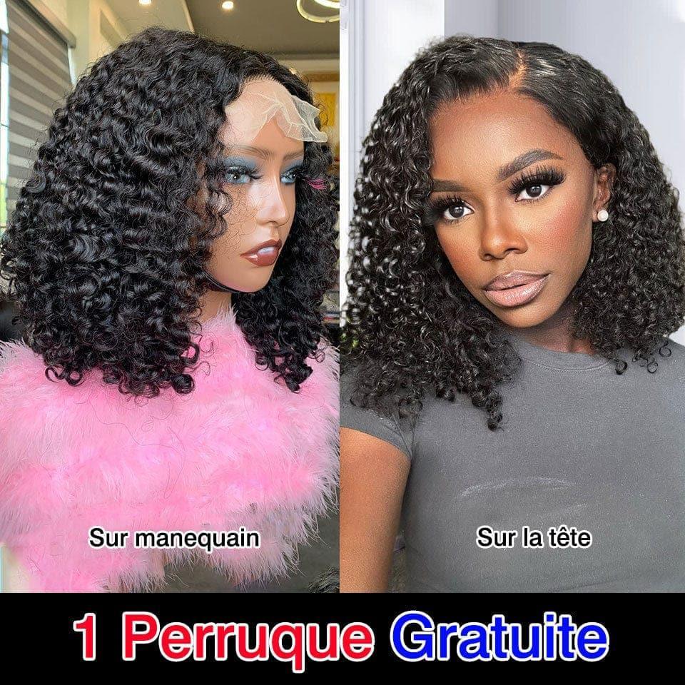 BAISI Offre de 2 perruques réellement gratuites ( Achetez 2 + 2 Gratuites ) Cadeaux de Noël surprise pour votre commande aujourd'hui uniquement demain cadeaux limités ( En vente avec une perruque au moins pour la livraison ) GIFT B
