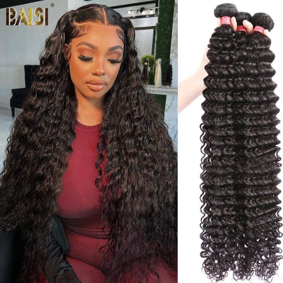 BAISI 10A Tissage Cheveux Vierges Deep Wave