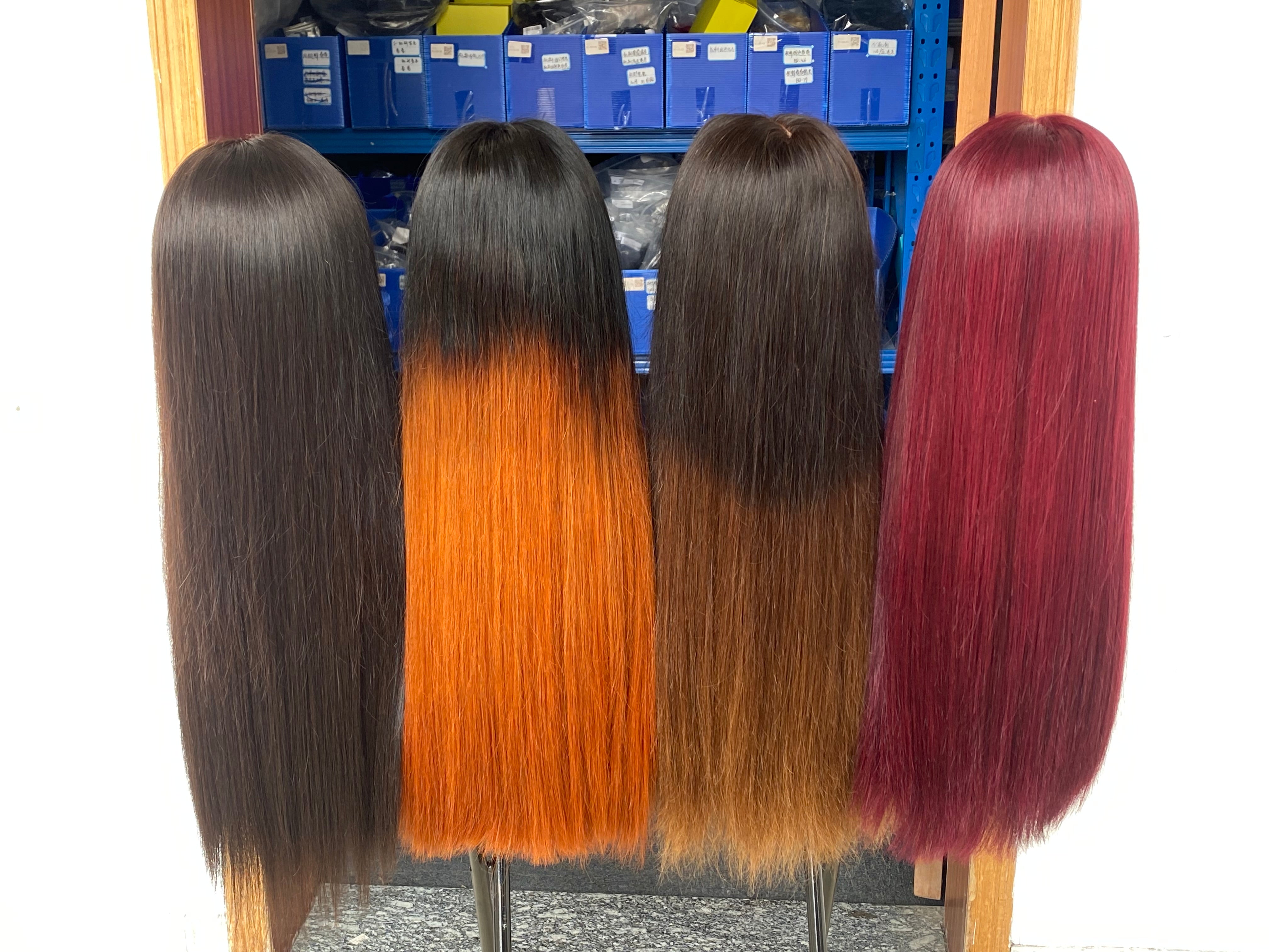 BAISI PROMO Maintenant 1 perruque lisse noir 24 pouces 1B 140€ ou 2 couleurs 1b et 99j 24 Pouces pour revendre cheveux humains 100% raw hair stock limité