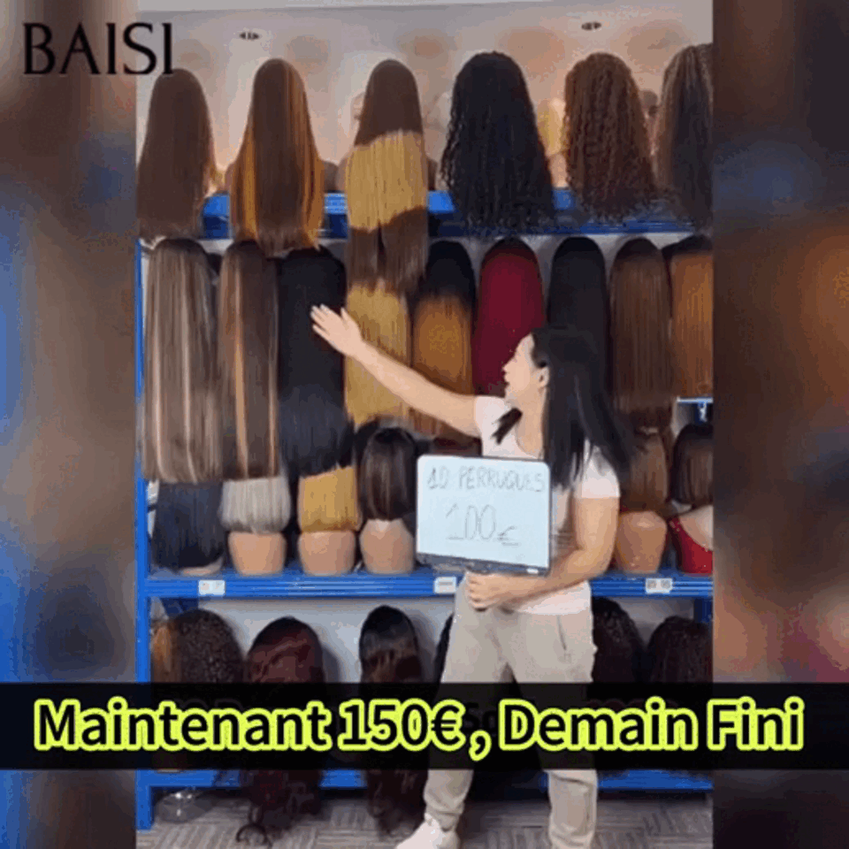 Usine grossiste 2 perruques 120€ vrais cheveux raw hair Noir + Marron 12 pouces 13*4 lace frontale deep wave et curly Confortable à porter Aéré sans être chaud en 10 Perruques en Soldes 150€ en 100% Cheveux Humains sans retour