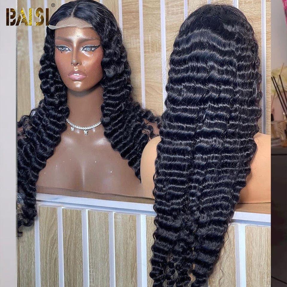BAISI Partie Long 5*5 Closure Perruque 200% densité En 100% Cheveux Humains