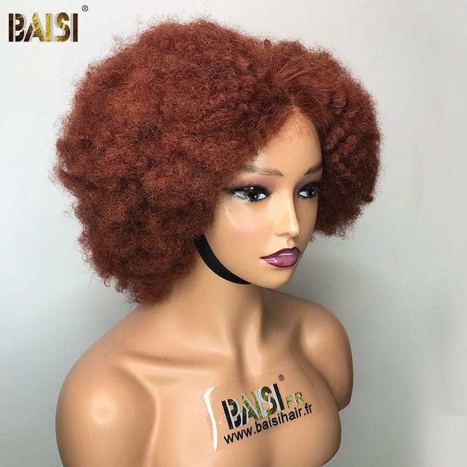 PARRUCCA Afro BCP FRONTALE IN PIZZO BAISI 13x4 in capelli umani al 100%.