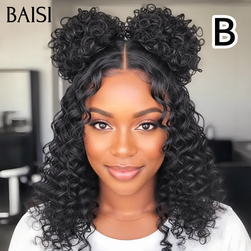 BAISI 13x4 Lace Frontal PROMO 4 Perruques ABCD Chaque Modèle Son Style Différent Look Tous les Jours en 100% Cheveux Humains