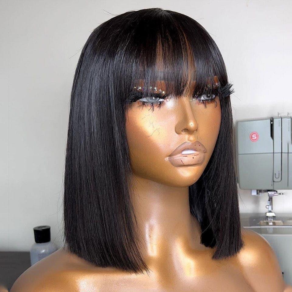 BAISI promoção relâmpago 6 perucas bob 320 euro ou 3 perucas 449 euro 2X6 liso de luxo 20 polegadas e 13X6 ondulação encaracolada 300% densidade em 100% cabelo humano verdadeiro