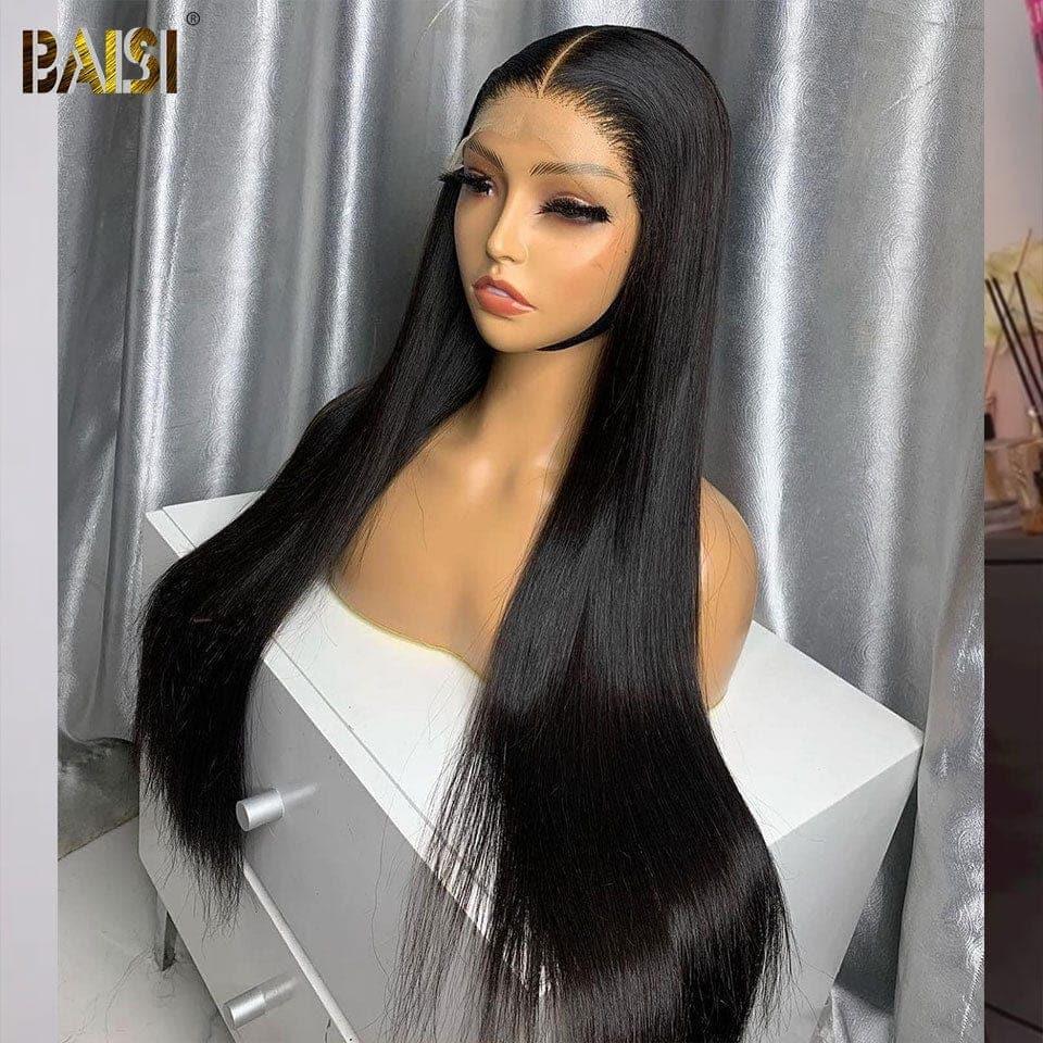 BAISI Partie Long 5*5 Closure Perruque 200% densité En 100% Cheveux Humains