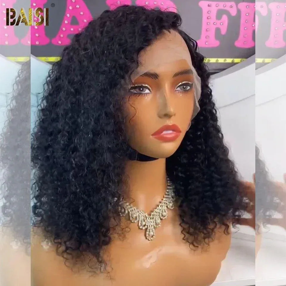 BAISI Acquista almeno 2 parrucche al prezzo di fabbrica fornitore 13X4 lace frontal parrucca onde ricce 24 Pollici 129€ o in Francia IVA 0€ arrivo 48H T PART LACE PARRUCCA Afro Riccia CON LA RIGA DI LATO
