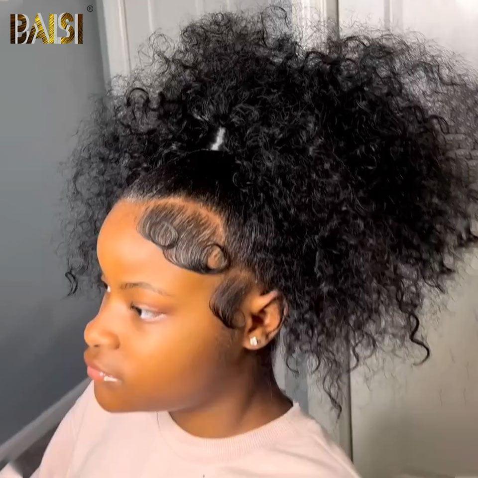 BAISI Queue De Cheval Water Wave En 100% Cheveux Naturels