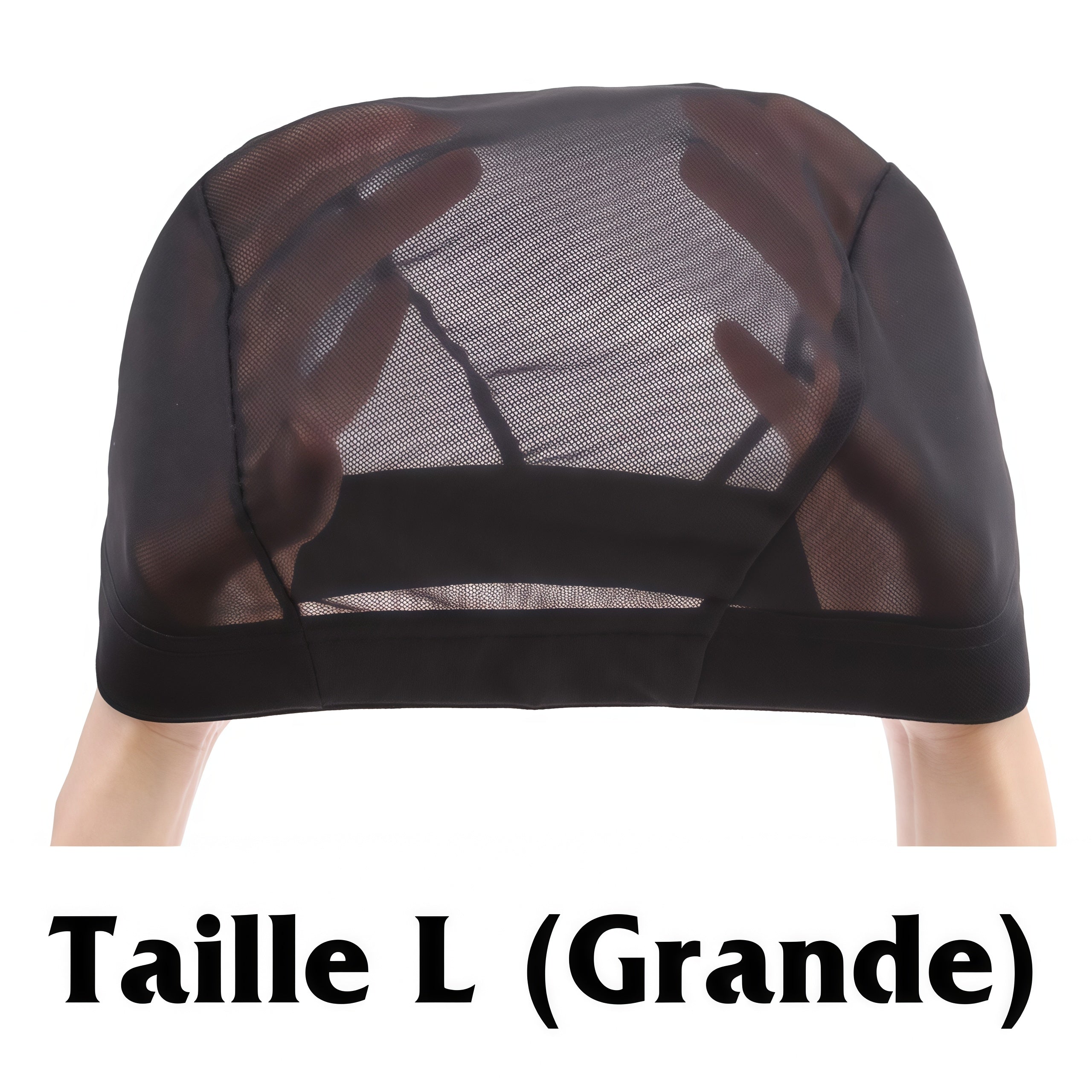 BAISI Bonnet Taille L Pour Confectionnement Perruques Personnalisées Contour de Tête Large Spécialement Récommandées pour Grosse Tête