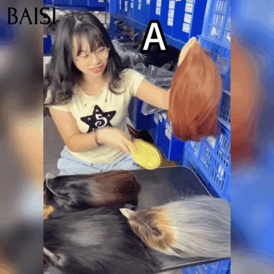 BAISI Perruque Lisse DE luxe Bob 2x6 Lace SDD BONE Straight 100% Vietname Hair Différentes couleurs En 100% Vrais Cheveux Humains