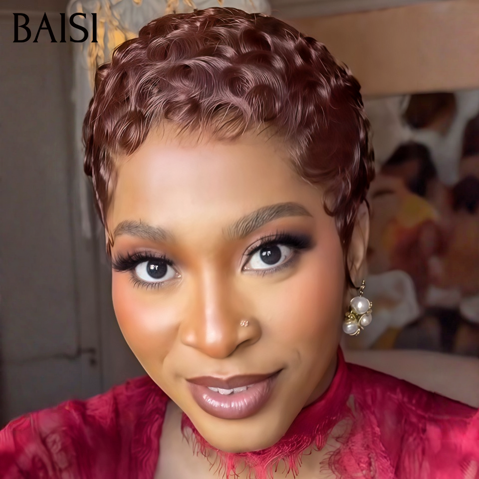 BAISI pixie 6 perruques différentes modèles à partir de 40€ Prix Très abordables Stocks Limités Profitez 100% Cheveux Humains fabriqué à la machine