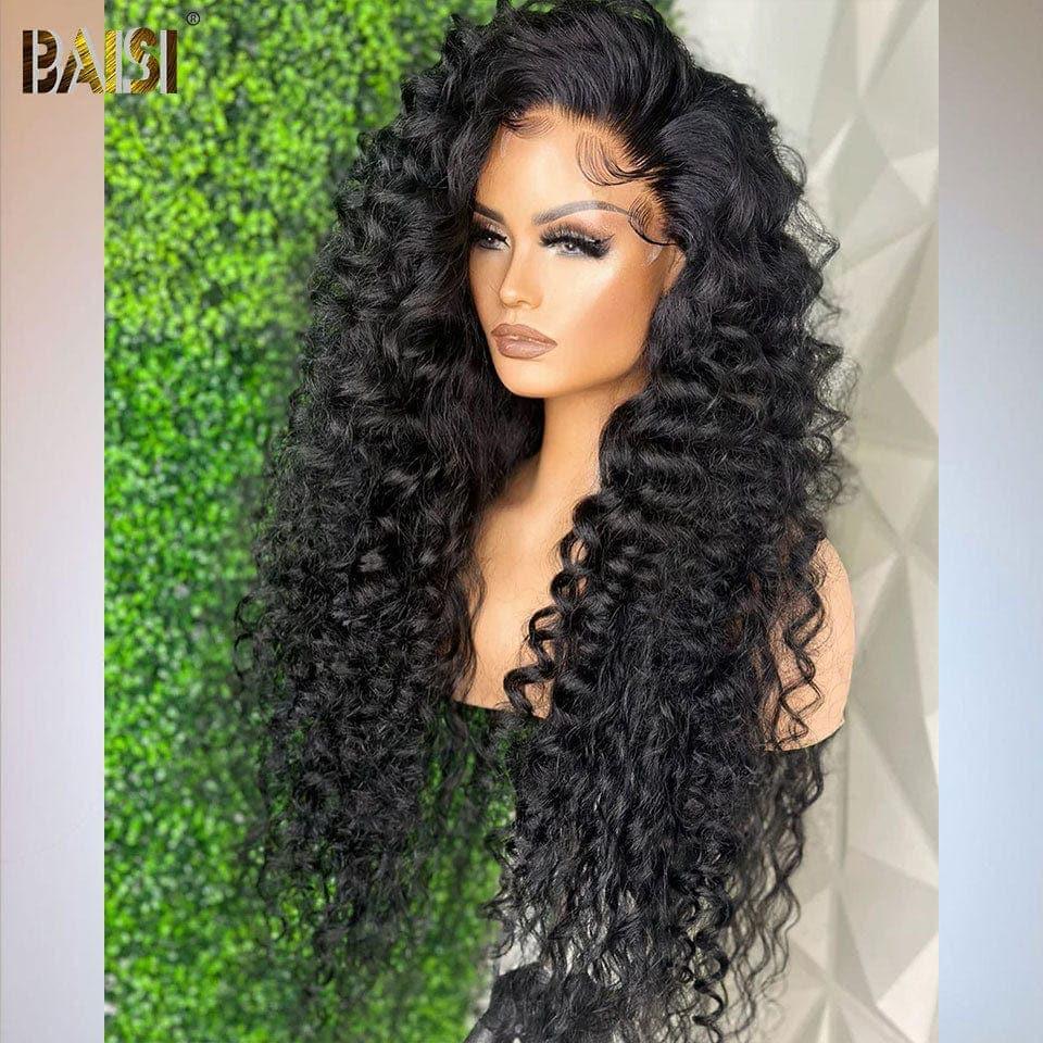 BAISI Perruque 13x4 Lace Front Perruques Curly wave 24 pouces 139€en 100% Cheveux Humains