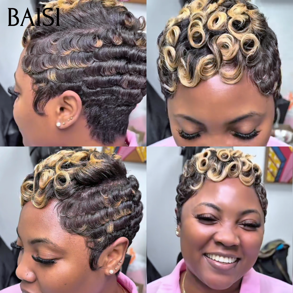 BAISI Perruque PROMO Chioma 45€ sans Colle Fabriqué à la machine en 100% vrais cheveux humains