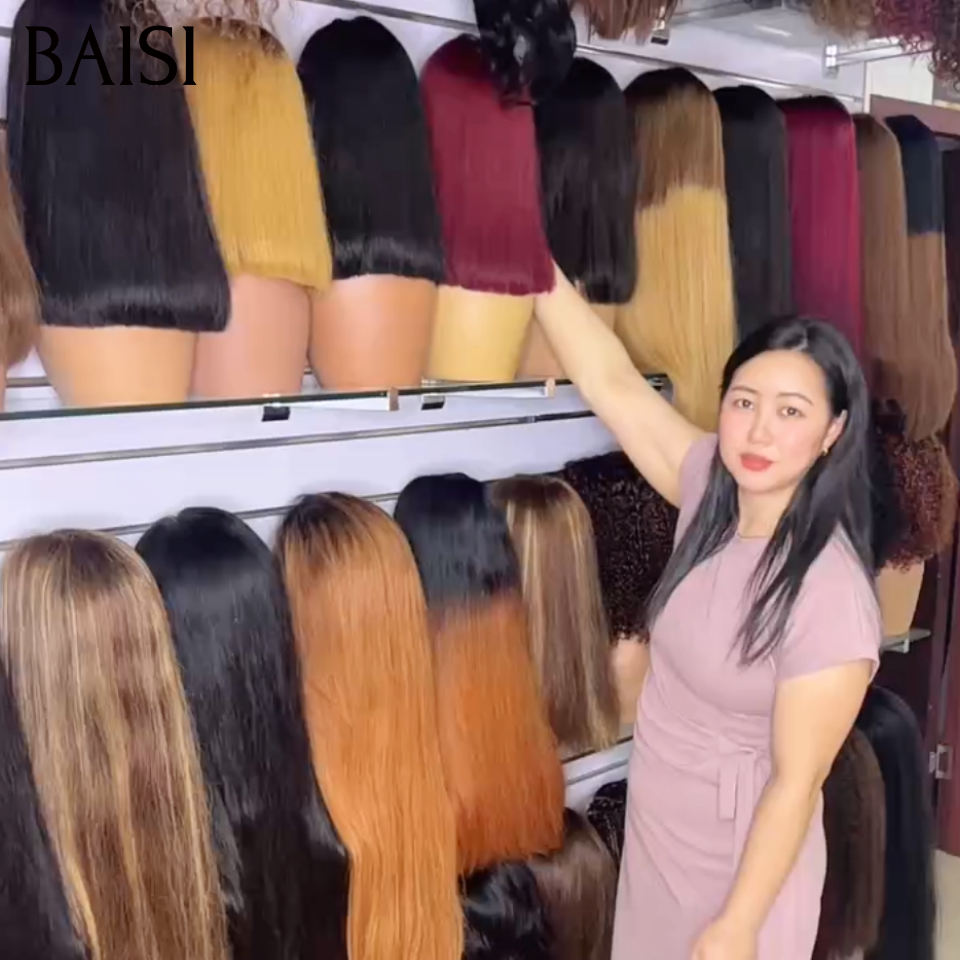 BAISI 2x6 lace Lot 5 Perruques 100% Vietnam Hair Lisse 12 Pouces Différentes Couleurs Disponible Pour Revendre Très Bonne Qualité en 100% Cheveux Humains