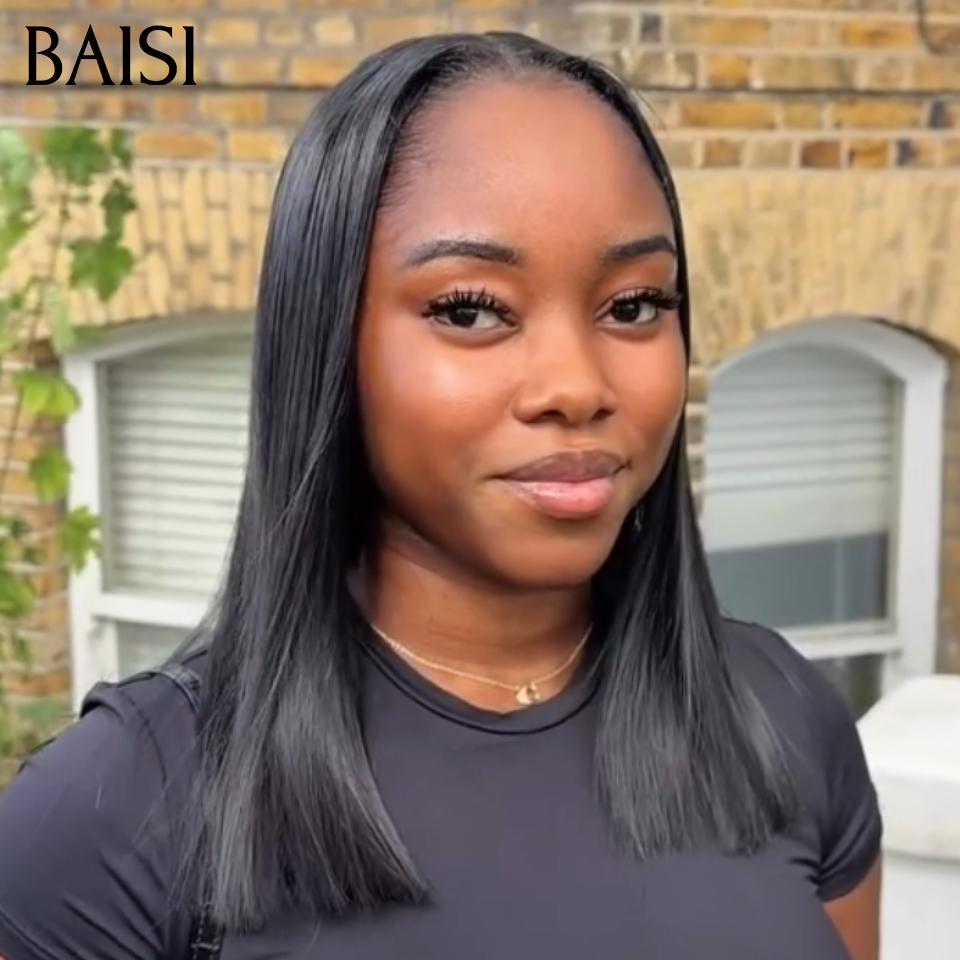 BAISI 2x6 Lace Perruque Bob Lisse 100% Vietnam hair 12Pouces 99€ Top Qualité SDD Bone Straight en 100% Cheveux Humains