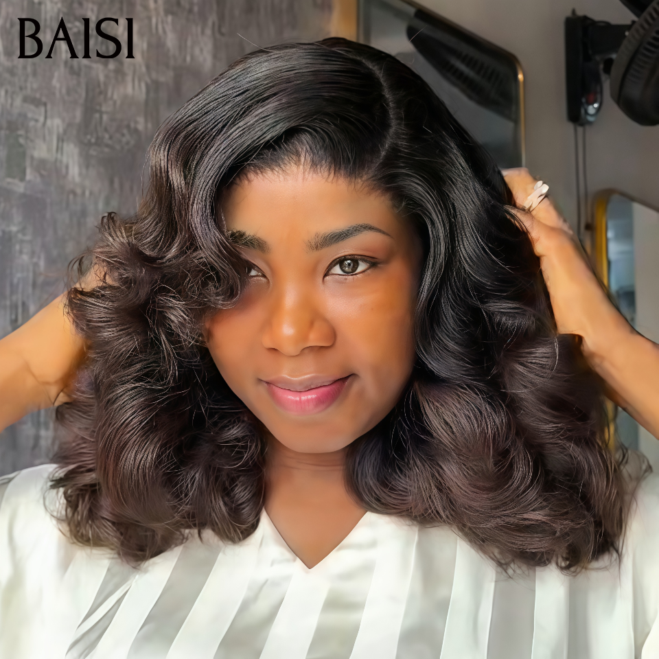 BAISI 2X6 lace 2 Perruques Lisse 8Pouces 79€ et Egg Wave 12Pouces 89€ 100% Vietnam Hair Excellente Qualité Déja en France en 100% Cheveux Humains