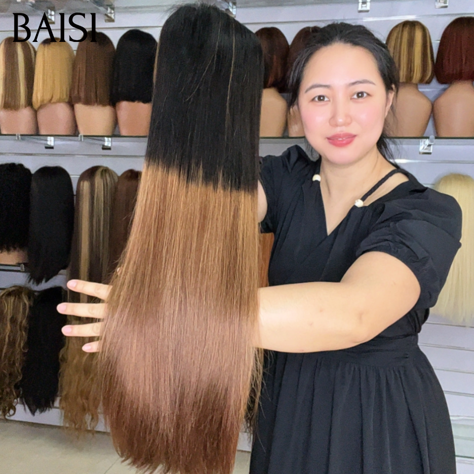 BAISI 4 Perruques LA BEAUTE Longues Raw Hair En Gros Offre Spéciale En Carton pour Revendeurs Très Bonne Qualité 100% Cheveux Humains