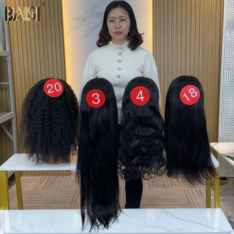 BAISI Entrega em 48h IVA 0€ Frontal 13x6 Peruca de alta gama em 100% Raw Hair