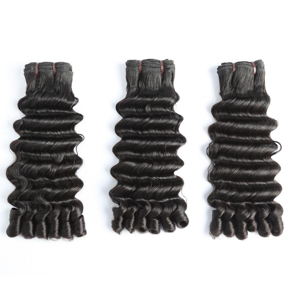 BAISI 15A Grade 3 Boules de Tissages Cheveux Vierges 100% Vietename Hair Double Drawn Fumi Hair Fumi Deep