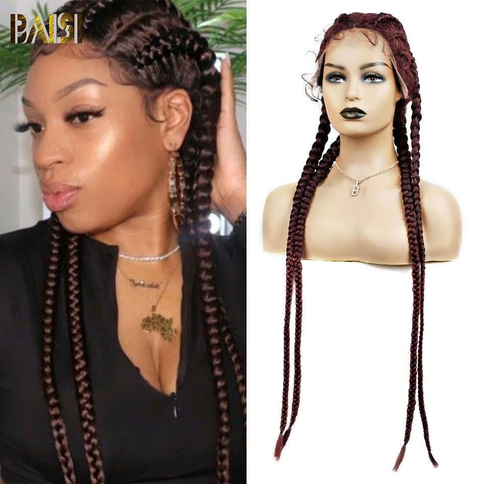 BAISI NATTES DE 30 POUCES EN 100% Cheveux synthétiques