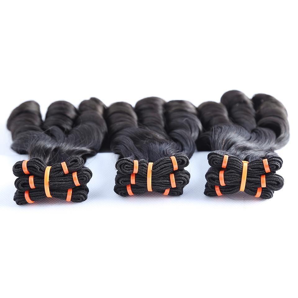 BAISI 15A Grade 3 Boules de Tissages Cheveux Vierges 100% Vietename Hair Double Drawn Fumi Hair Spring Curly