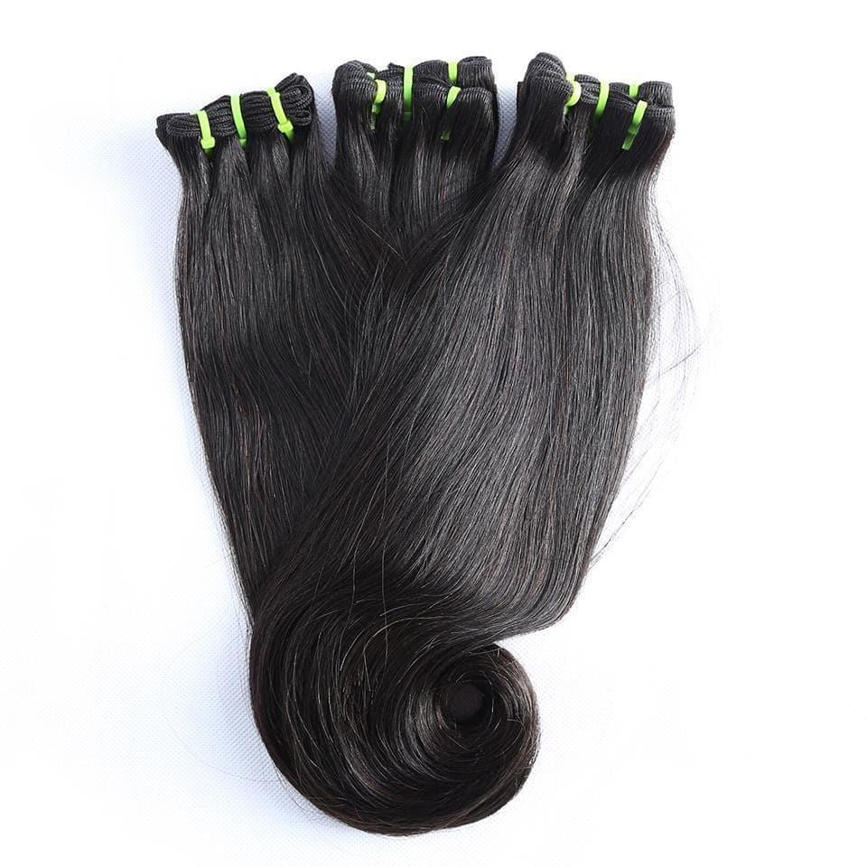 BAISI 15A Grade 3 Boules de Tissages Cheveux Vierges 100% Vietename Hair Double Drawn Fumi Hair hook straight Lisse