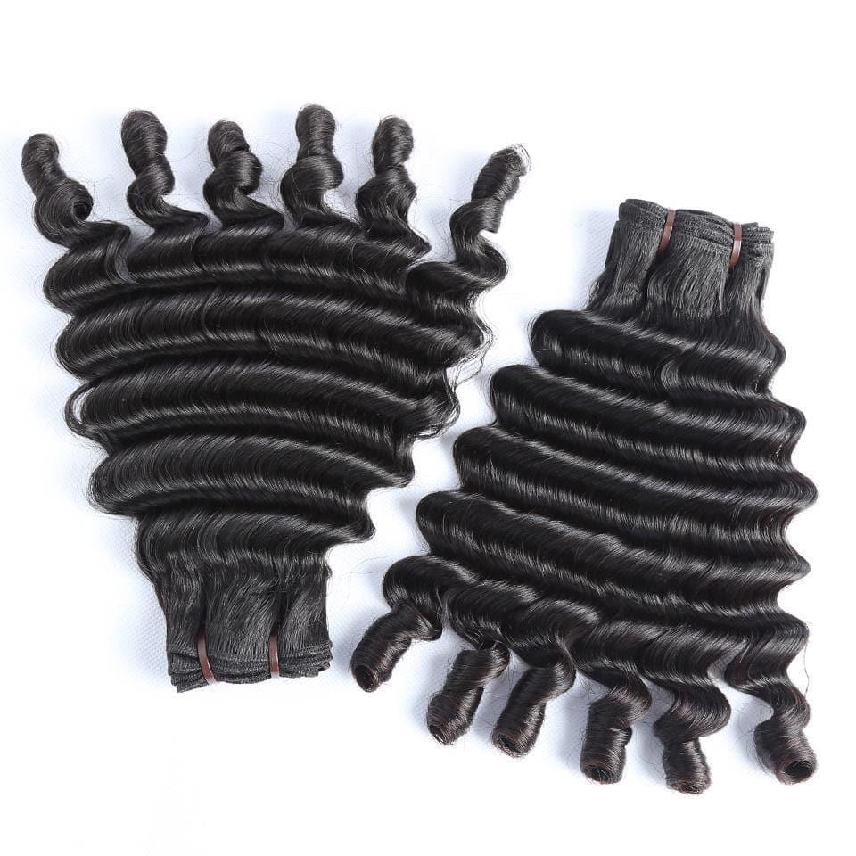 BAISI 15A Grade 3 Boules de Tissages Cheveux Vierges 100% Vietename Hair Double Drawn Fumi Hair Fumi Deep
