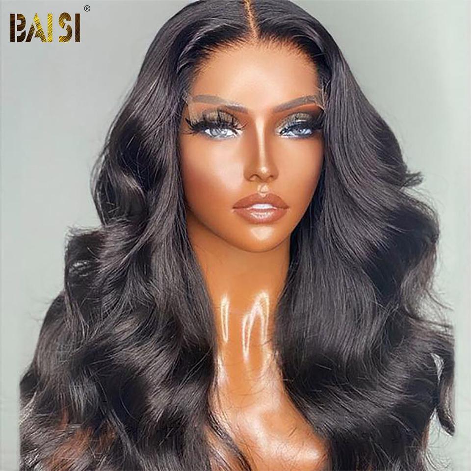 BAISI Peruca Closure 5*5 HD em Cabelo Humano