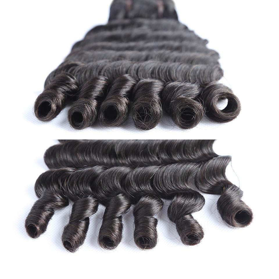 BAISI 15A Grade 3 Boules de Tissages Cheveux Vierges 100% Vietename Hair Double Drawn Fumi Hair Fumi Deep