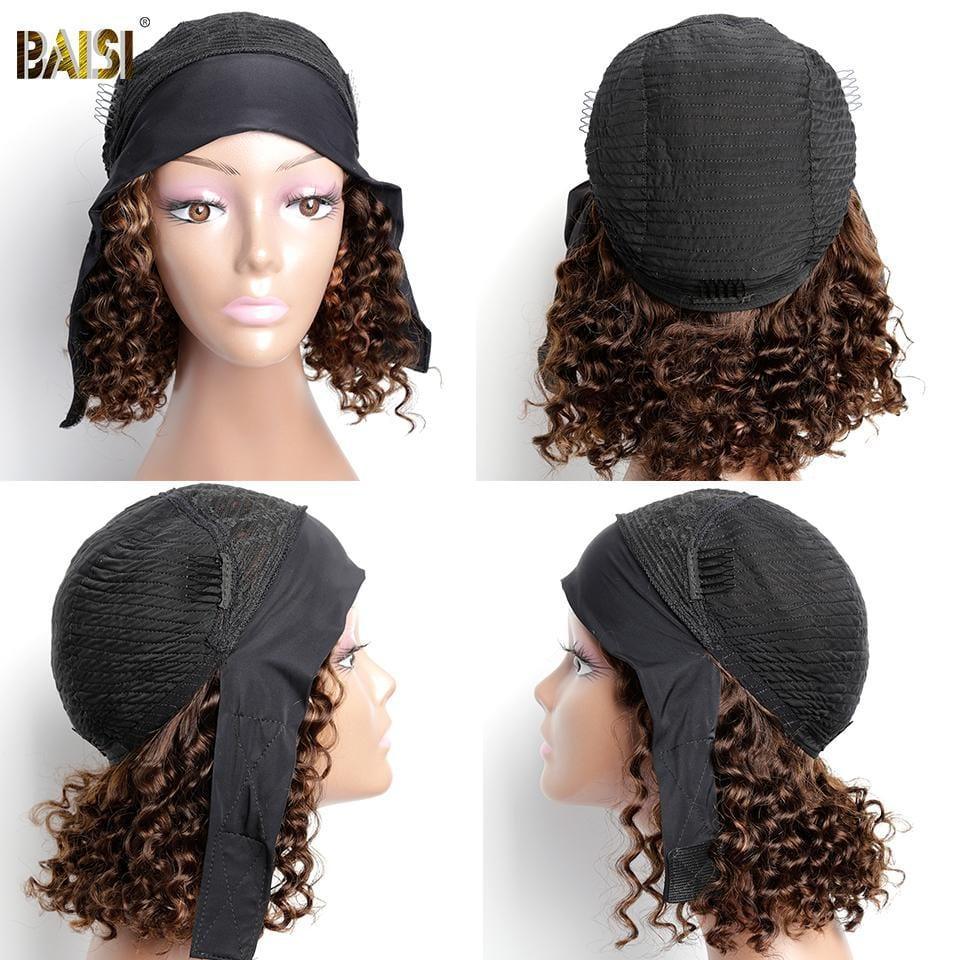 BAISI AMINATA #4MIX#27 Perruque Bandeau Frisée Curly Fabriquée A La Machine