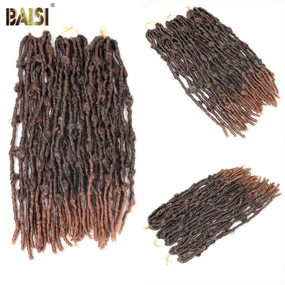 BAISI Trança Passion Twist Natte Butterfly Locs Cabelo Crochet em 100% Cabelo Sintético