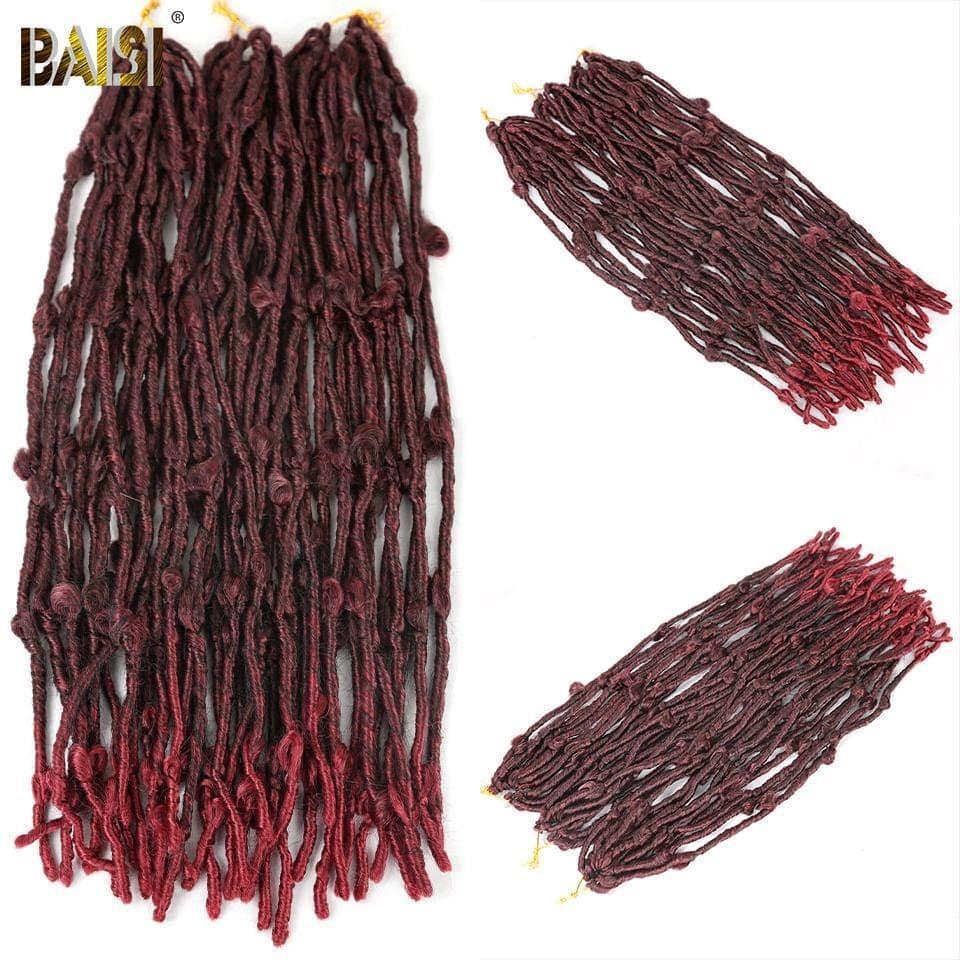 BAISI Trança Passion Twist Natte Butterfly Locs Cabelo Crochet em 100% Cabelo Sintético