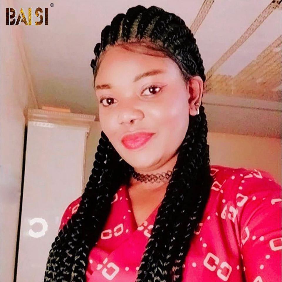 BAISI Full Lace Natte En Cheveux Synthétique