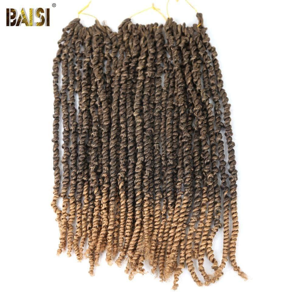 BAISI Bomb Twist Braid Natte Cheveux Crochet En 100% Cheveux Synthétique