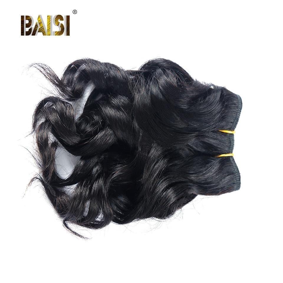 BAISI 8A Tissage Brésilien Cheveux Vierges Bouclé Noir 1B#30 1B#27 Water Wave 8-12 pouces