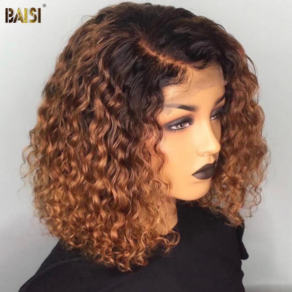 BAISI 13x4 lace frontal Lisse pixie Miel PROMO 68€ ou curly wave Marron 100% Cheveux Vierges