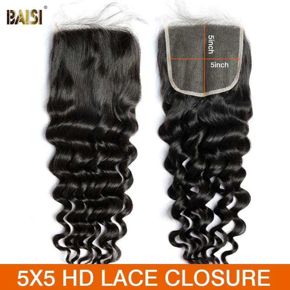 BAISI Hd Lace Closure 5x5 Dentelle Maigre Invisible