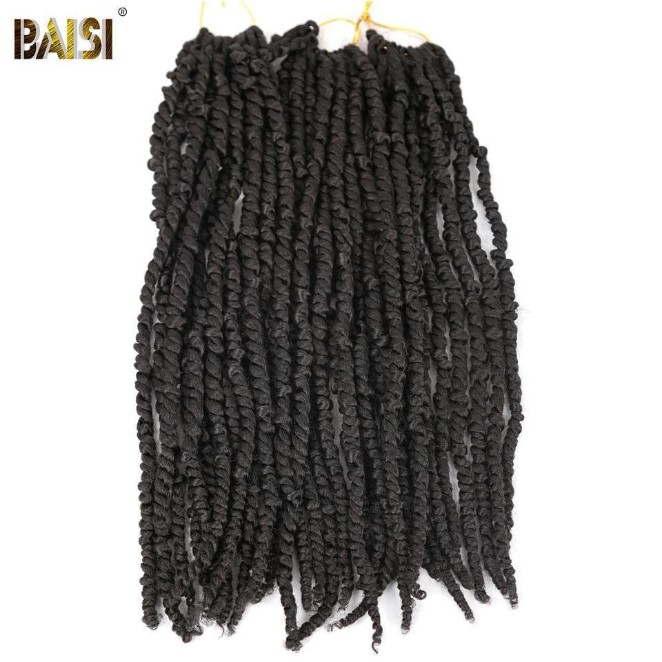 BAISI Bomb Twist Braid Natte Cheveux Crochet En 100% Cheveux Synthétique